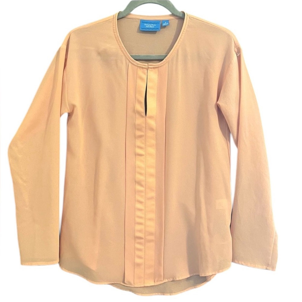 Simply Vera Vera Wang Sheer Blush Top Pullover Size Small‎
